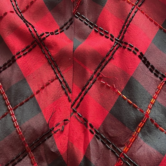 Chetta B Evening Vintage very long  beaded striped gorgeous long skirt Skirt 6🎄 - Picture 11 of 11